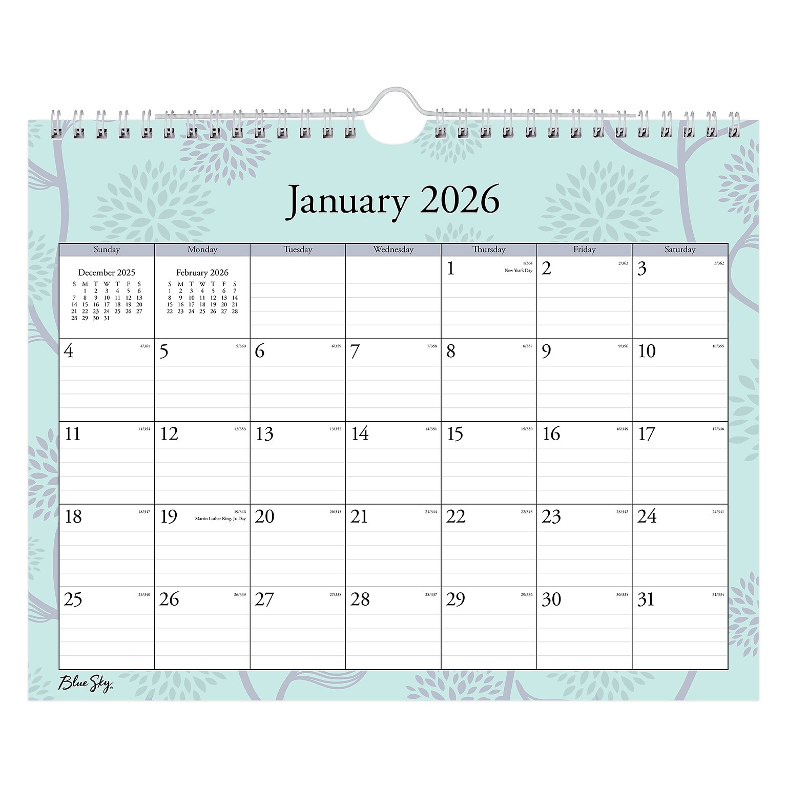 2026 Blue Sky Rue Du Flore 11 x 8.75 Monthly Desk Calendar (101613-26)