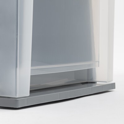 Iris Stackable Storage Drawer, Gray, 3/Pack (500163)