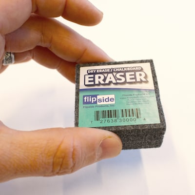 Flipside Dry-Erase Eraser, Gray, 24/Pack (32000)