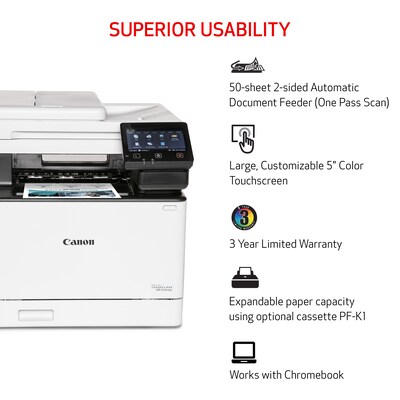 Canon Color imageCLASS MF753Cdw Wireless Color All-in-One Laser Printer (5455C010)