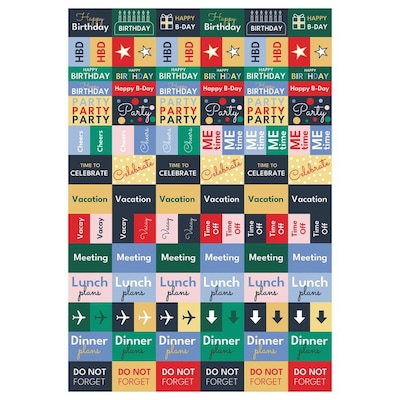 2027 TF Publishing Denim Dots 6.5" x 8"  Weekly & Monthly Standard Planner, Paperboard Cover, Multicolored (27-9212)