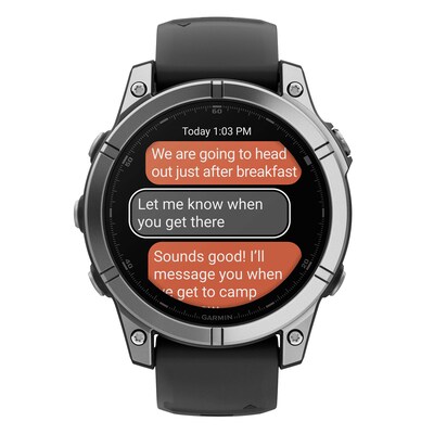 Garmin fenix E AMOLED Multisport GPS Smartwatch, Stainless Steel & Black, 47mm (GRM0302502)