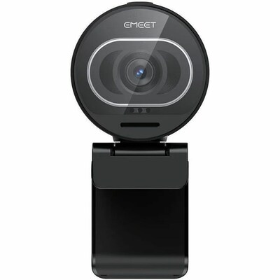 EMEET SmartCam S600 HD 4K 8MP Webcam, Tripod Mount, Black (EMS60U-LD)