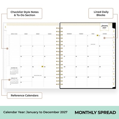 2027 Blue Sky Day Designer 8" x 10" Daily Planner (161654)