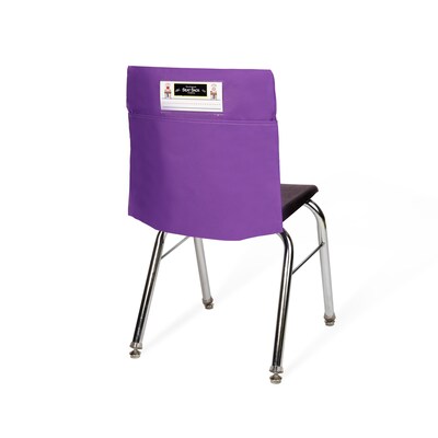 Seat Sack Seat Storage, 16" x 9" x 2.5", Purple, 10/Pack (50114BUNDLE)