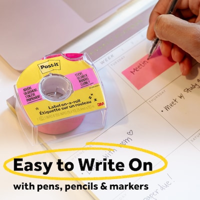 Post-it Labeling and Cover-Up Correction Tape, White (658)