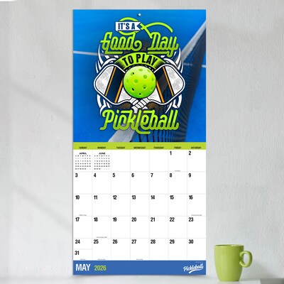 2026 TF Publishing Pickleball Is Life 12" x 12" Monthly Wall Calendar (26-1112)