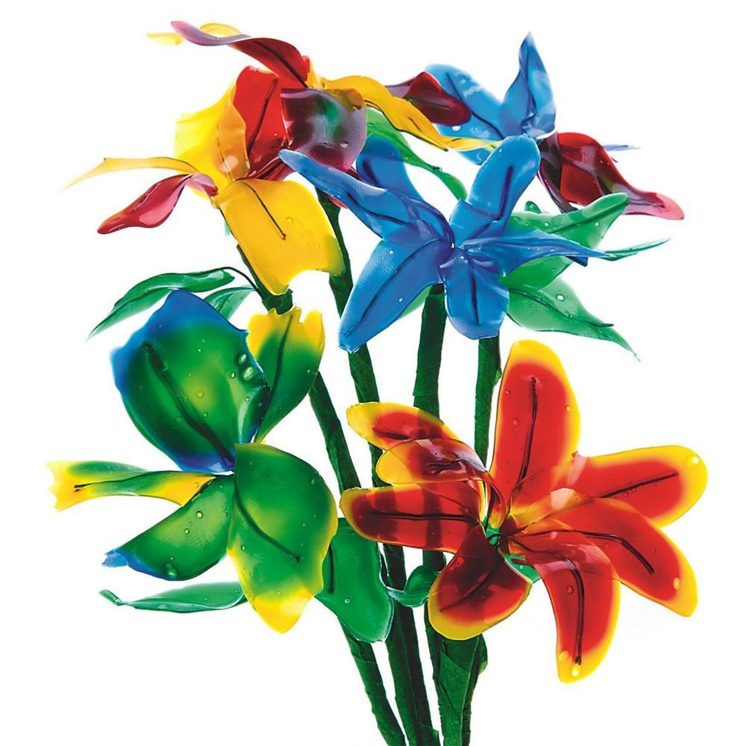 S&S Flexible Fun Flowers Craft Kit, 24/Pack (GP1425)