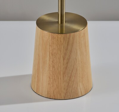 Adesso Ophelia 60 Antique Brass Floor Lamp with Empire Shade (9403-21)