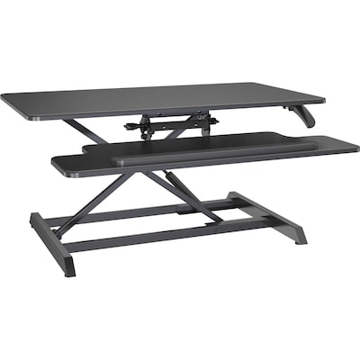 Lorell  Adjustable Large Desk Riser Monitor Stand, Up to 47 Monitor, Black (LLR99555)