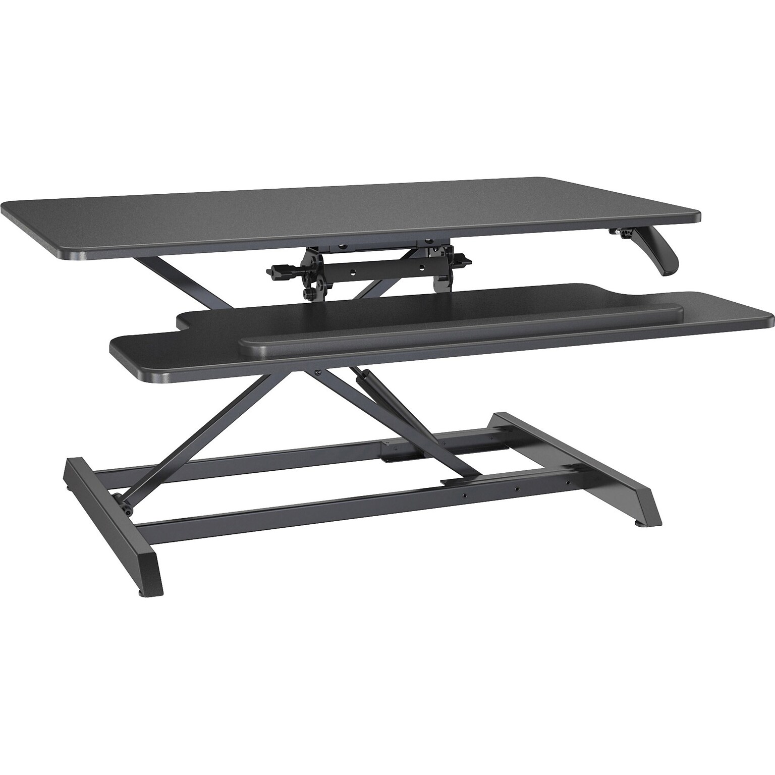 Lorell  Adjustable Large Desk Riser Monitor Stand, Up to 47 Monitor, Black (LLR99555)