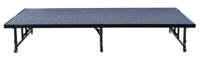 NPS 16 - 24 Height Adjustable Transfix Stage Platform, 4 x 8, Blue Carpet (TFXS48961624C04)