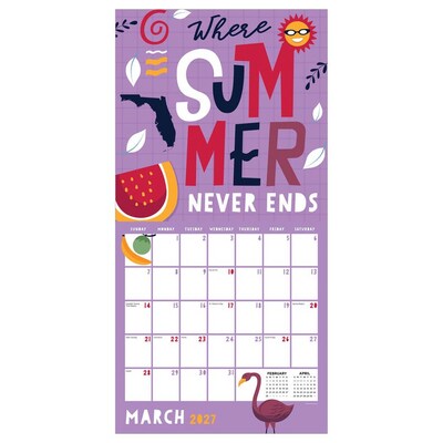 2027 TF Publishing Home: Florida 12 x 12 Monthly Wall Calendar, Multicolored (27-1134)