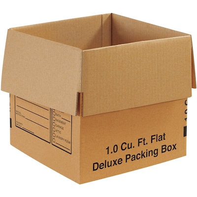 12 x 12 x 12 Deluxe Moving Boxes, 32 ECT, Brown, 25/Bundle (121212DPB)
