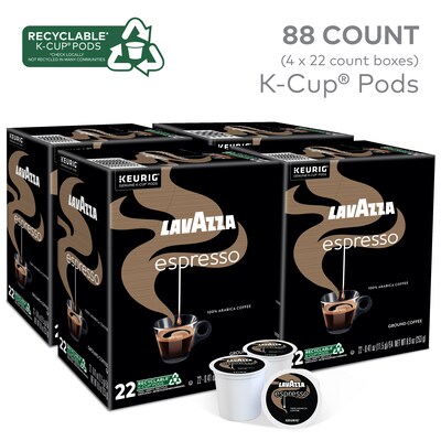 Lavazza Perfetto Espresso Coffee Keurig® K-Cup® Pods, Dark Roast, 88/Carton (6000CT)