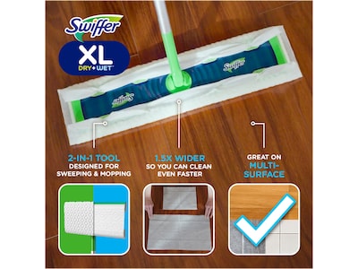 Swiffer Sweeper XL Dry + Wet Dust Mop Frame Kit, Multicolor (01096)