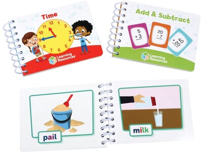 Learning Resources Skill Builders! First-Grade Flash Card Flip-Books, Pack of 3 (LER6193)