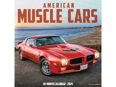 2024 Willow Creek American Muscle Cars 12 x 12 Monthly Wall Calendar (32060)