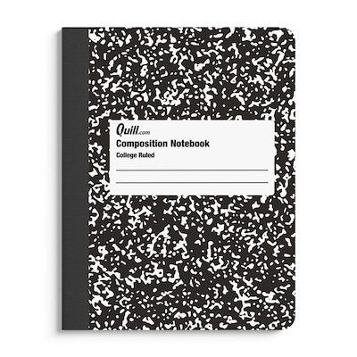 Notebook: Sparkle White Glitter Composition Book 7.5 x 9.25 100 College  Ruled Pages