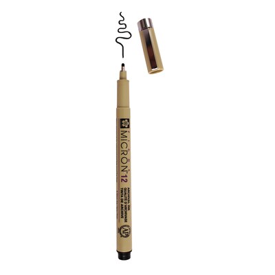 Sakura Pigma Micron Pen , Fineliner, Black Ink, 6/Pack (SAKXSDK1249-6)