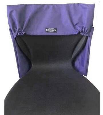 Seat Sack Seat Storage, 18" x 11" x 4", Purple, 10/Pack (50119BUNDLE)