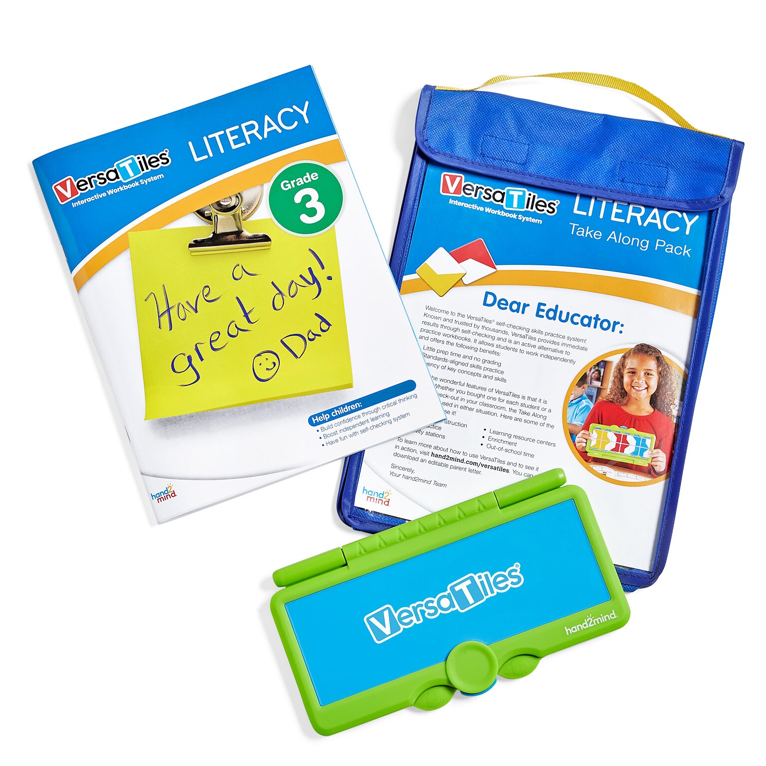 hand2mind VersaTiles Grade 3 Literacy Take Along Pack (H2M-85869)