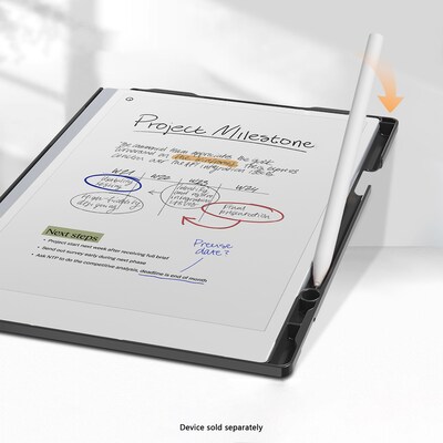 SaharaCase Indy Series Bi-Fold Folio Case for reMarkable Paper Pro, Black (TB00433)