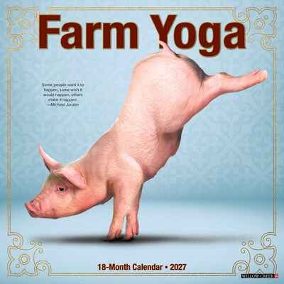 2027 Willow Creek Farm Yoga  12 x 12 Monthly Wall Calendar (60209)