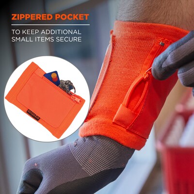Ergodyne Squids 3388 Armband ID Badge Holder, Orange (19961)