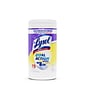 Lysol Dual Action Disinfecting Wipes, Citrus Scent, 75 Wipes/Canister, 6 Canisters/Carton (1920081700CT)