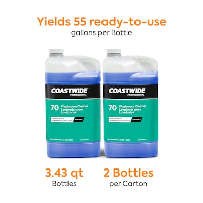 Coastwide Professional Washroom Cleaner 70 Concentrate for ExpressMix, 3.25L, 2/Carton