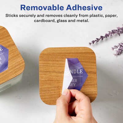 Avery Laser/Inkjet Decorative Edge Multipurpose Labels, 1-1/2 x 1-47/54, White, 1000 Labels/Box (9