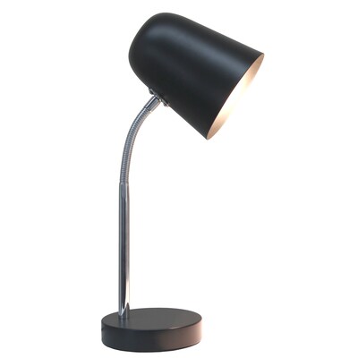 Simple Designs Sleek Essentials LED Desk Lamp, 15.28, Black (LD1075-BLK)