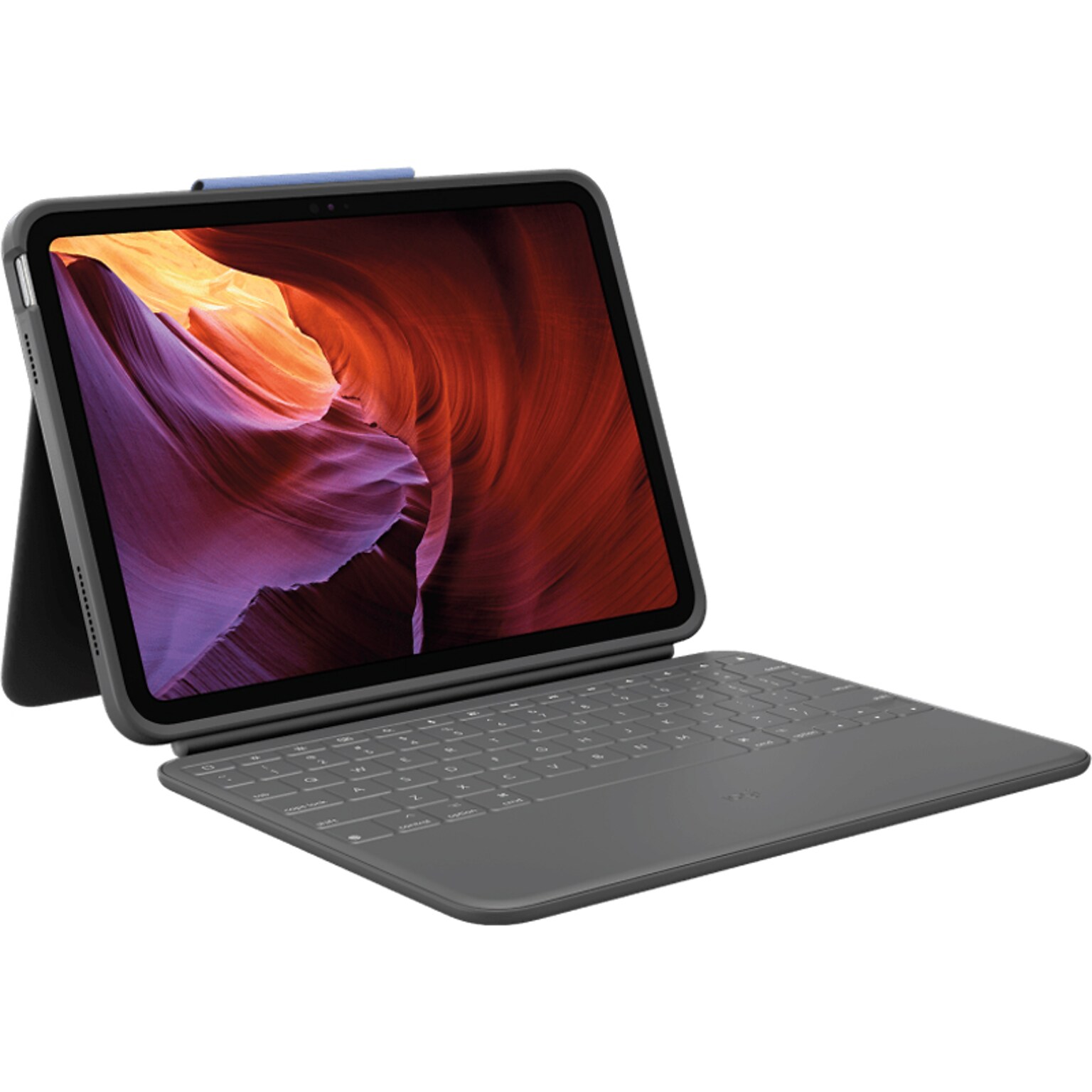 Logitech Rugged Folio 10.9 Keyboard Case for iPad 10th Gen, Graphite (920-011295)
