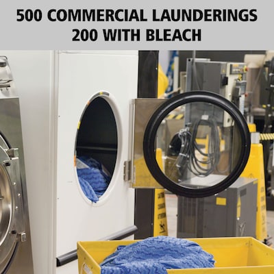 Rubbermaid Hygen Microfiber 18" Wet Mop Pad, Blue (FGQ41000BL00)