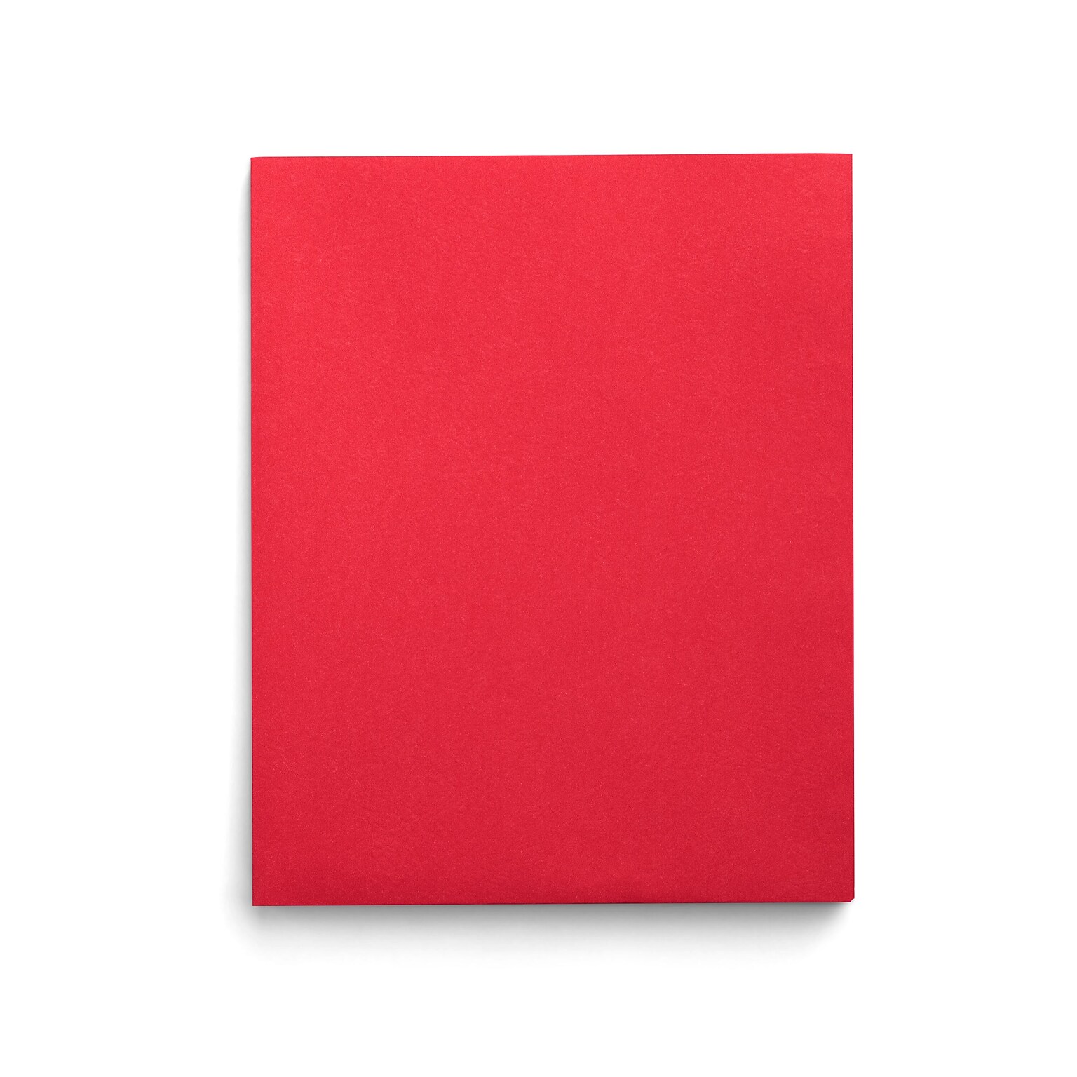 Staples Smooth 2-Pocket Paper Folder, Red, 25/Box (50752/27532-CC)