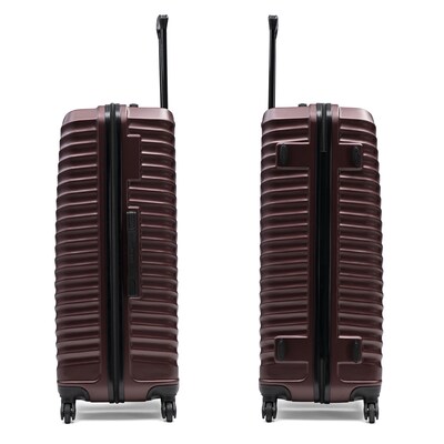 DUKAP Adly 4-Piece Hardside Spinner Luggage Set, TSA Checkpoint Friendly, Wine (DKADLSMLXL-WIN)