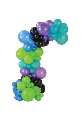 Party City Latex Balloon Garland Kit, Cyber Brights, 90/Pack (AM111849)