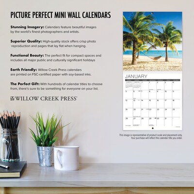 2025 Willow Creek Sunsets 2025 7" x 7" Yearly Wall Calendar (47286)