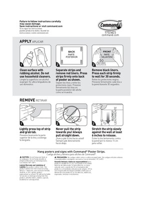 Command™ Poster Strips Value Pack, White, 12 Strips (17024ES)