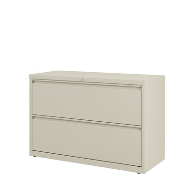 Quill Brand® 2-Drawer Lateral File Cabinet, Letter/Legal, Putty, 42"W (20058D)