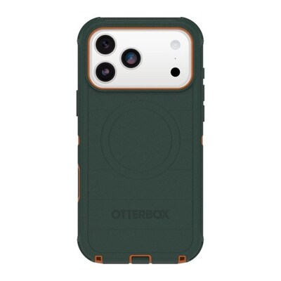 OtterBox Defender Series Pro MagSafe Phone Case for Apple iPhone 17 Pro Max, Shock Absorbing, Green Intrigue (77-98436)