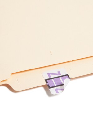 Smead BCCR Labels File Folder Label, Z, Lavender, 500 Labels/Pack (67096)