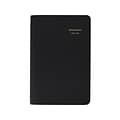 2024-2025 AT-A-GLANCE 5 x 8 Academic Daily Planner, Faux Leather Cover, Black (70-807-05-25)
