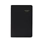 2024-2025 AT-A-GLANCE 5" x 8" Academic Daily Planner, Faux Leather Cover, Black (70-807-05-25)
