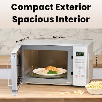 Farberware 1.1 cu. ft. Countertop Microwave, White (FMO11WEIWH)