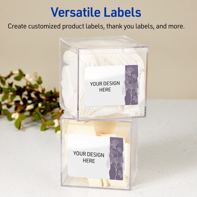 Avery Laser/Inkjet Rectangle Multipurpose Labels, 2" x 3", White, 80/Pack (S00-F4Q)