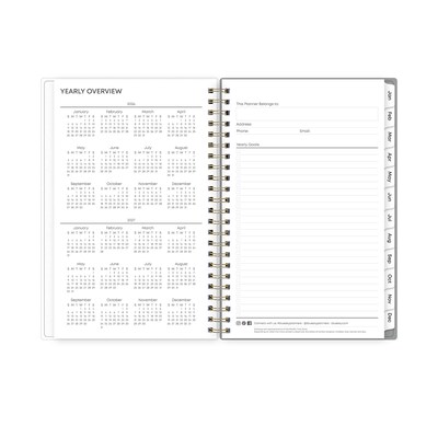 2026 Blue Sky Sophie Frosted Floral 5" x 8" Weekly & Monthly Personal Planner (140088-26)