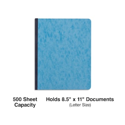 Quill Brand® Prong-Style Pressboard Covers, 8-1/2 x 11, Light Blue (740409)