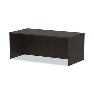 Alera Valencia Series 71"W Straight Front Shell Desk, Espresso (ALEVA217236ES)